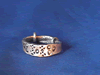 ring with stamped design