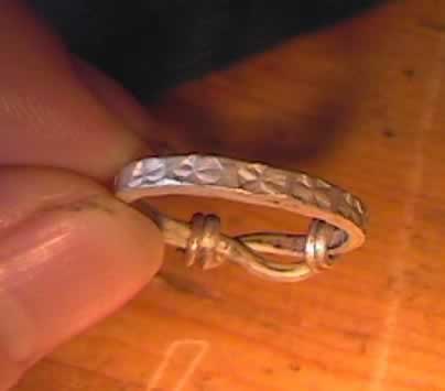 Hack silver ring